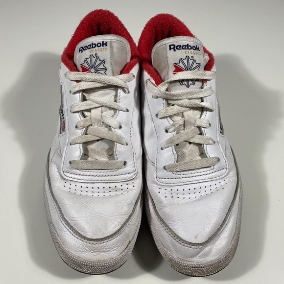 Reebok x Eric Emanuel Club C 85 White / Red mens size US 9.5 - Picture 2 of 7